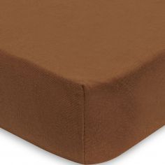Lot de 2 draps housses en coton Caramel-Biscuit (60 x 120 cm)