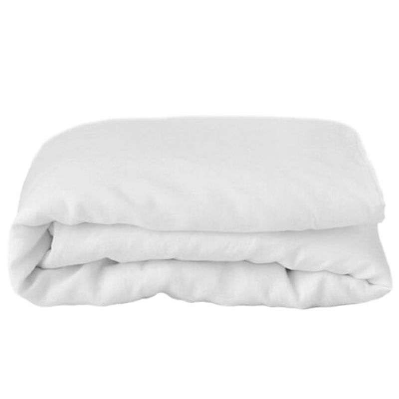 Housse de couette en lin blanc Pure White (140 x 100 cm) ooh noo