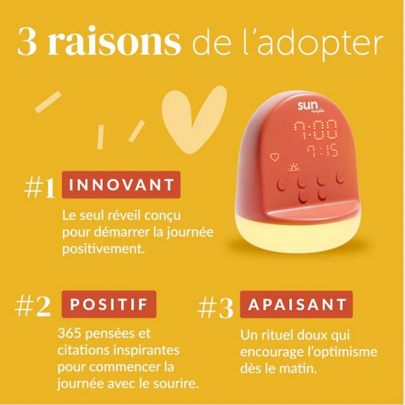 Réveil Sun terracotta (10 ans et+) Morphée Ambiance 3