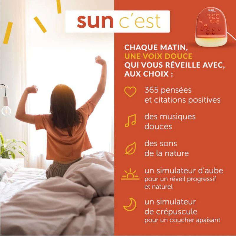 Réveil Sun terracotta (10 ans et+) Morphée Ambiance 4