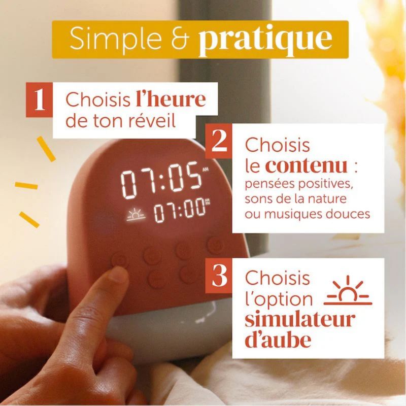 Réveil Sun terracotta (10 ans et+) Morphée Ambiance 5