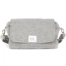 Mini sac à langer gris chiné New Jersey  par BEBEL