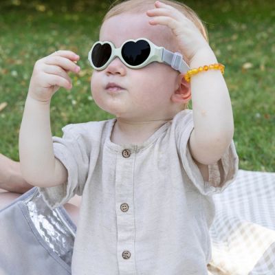 Lunettes de soleil bandeau Baby Coeur Mint (0-9 mois)