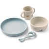 Coffret repas en silicone Vivi Aviator Ecru (4 pièces) Liewood Produit 1