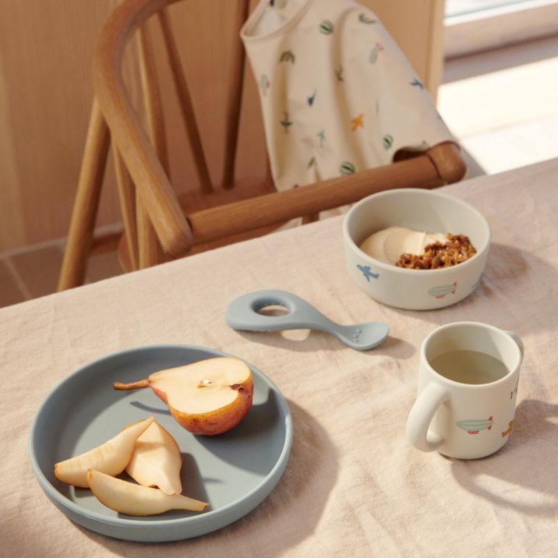 Coffret repas en silicone Vivi Aviator Ecru (4 pièces) Liewood Ambiance 2