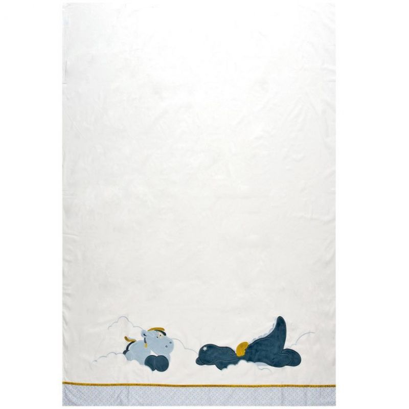 Drap de lit + taie d'oreiller Victor et Lucien (120 x 180 cm) Noukie's