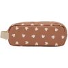 Trousse double compartiment Cœurs Beige Atelier Wagram Produit 1