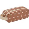 Trousse double compartiment Cœurs Beige Atelier Wagram Produit 2
