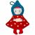 Variation Rouge, bleu, blanc du produit Lutin de Noël à suspendre Lilli de la marque Lilliputiens