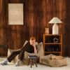 Fauteuil Club Teen Biscuit molletonné Wigiwama Ambiance 2