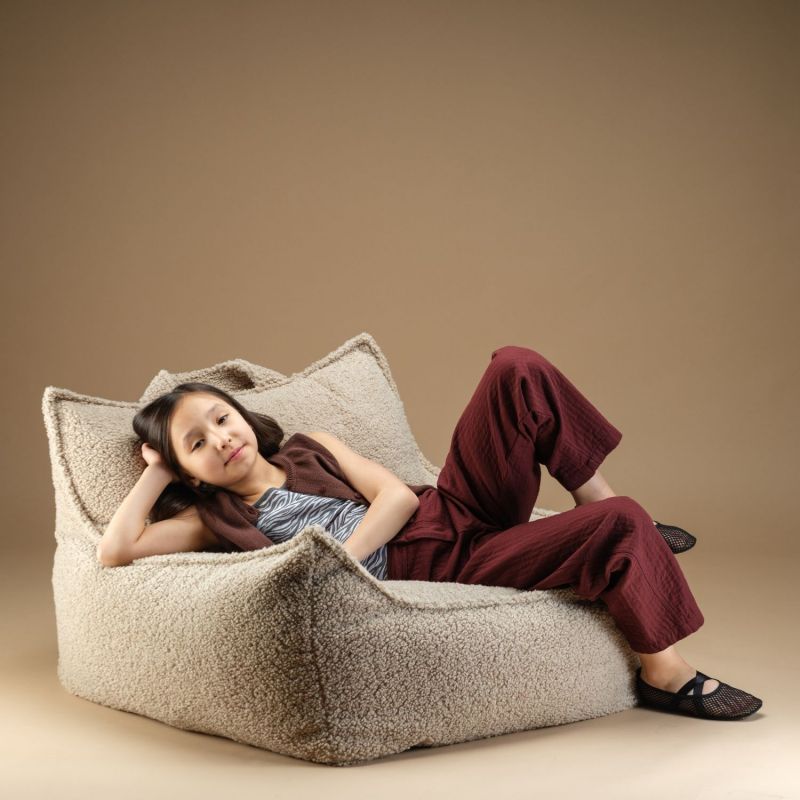 Fauteuil Club Teen Biscuit molletonné Wigiwama Ambiance 4