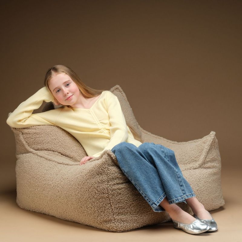Fauteuil Club Teen Biscuit molletonné Wigiwama Ambiance 5