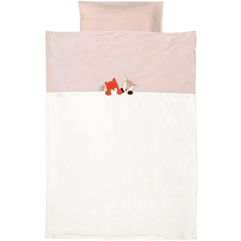 Housse de couette réversible + taie d'oreiller Fanny & Oscar (100 x 140 cm) Nattou
