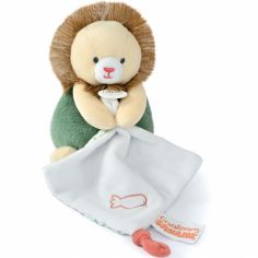Doudou plat pantin Lion Couleurs savane (15 cm) - Doudou et Compagnie