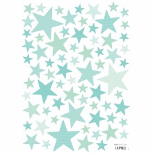 Stickers A3 My SuperStar mint tones by Sophie Cordier (29,7 x 42 cm)  par Lilipinso