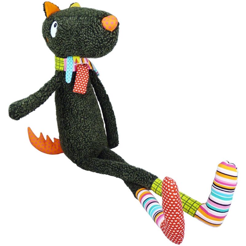 Peluche géante Super Monsieur Grand Loup T'es Fou Louloup (100 cm) Ebulobo