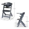 Chaise haute évolutive Enock Grey Kinderkraft Produit 7