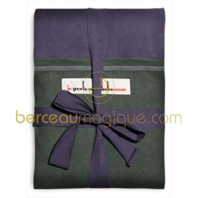 Echarpe de portage Violet poche Gris-Vert (LONGUE) Love Radius