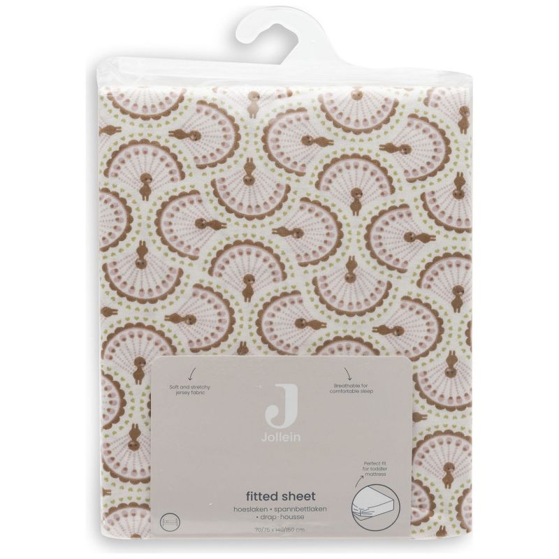 Drap housse en jersey Soft Plumes (70 x 140 cm) Jollein Packaging 9