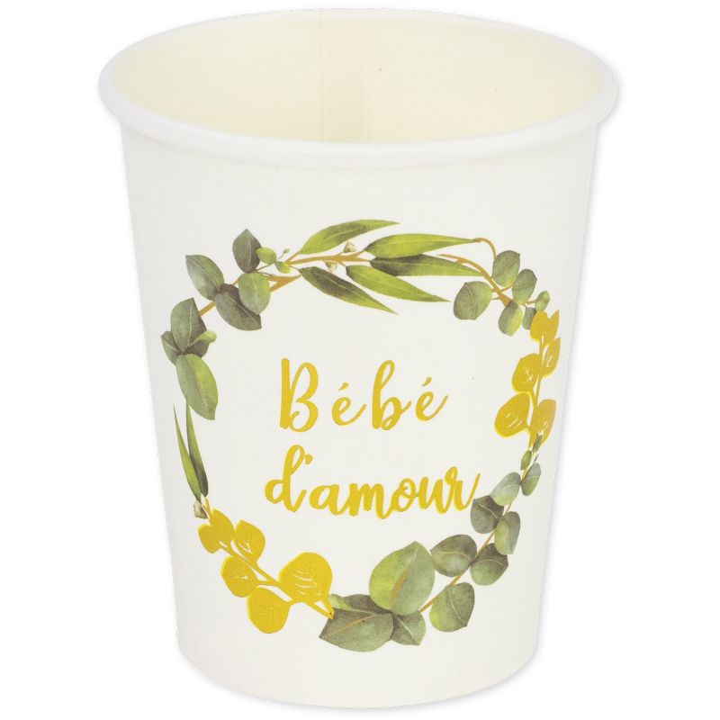 Lot de 8 gobelets Bébé d'amour Arty Fêtes Factory