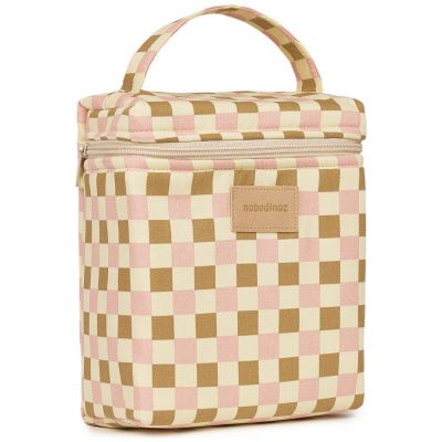 Sac isotherme pour biberon et déjeuner Yellow pink mosaic Hyde Park Nobodinoz