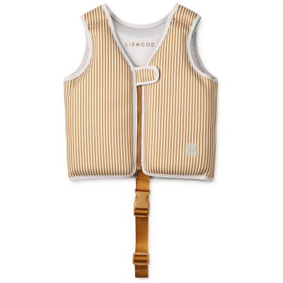 Gilet de natation Dove Stripe Sandy/Golden Caramel (1-2 ans)  par Liewood