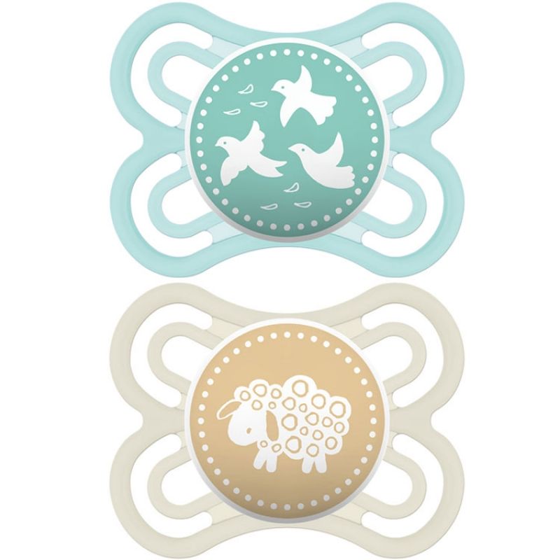 Lot de 2 sucettes anatomiques Perfect mixte (0-6 mois) MAM