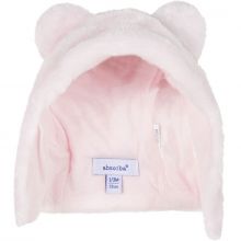 Bonnet fourrure polaire couleur rose clair (tour de tête : 39 cm)  par Absorba