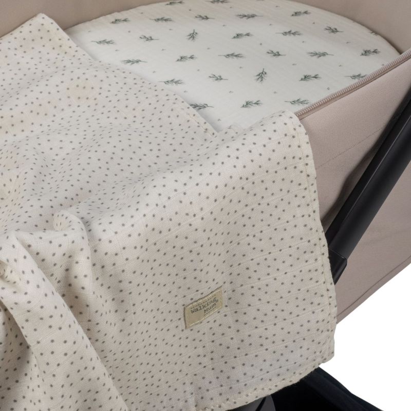 Drap-housse pour nacelle + lange Mimosa Vert Walking Mum Produit 5
