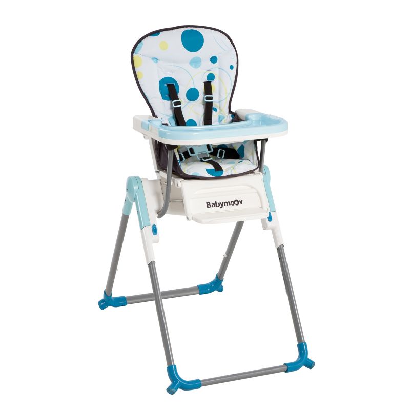Chaise Haute Slim pliable Turquoise Babymoov