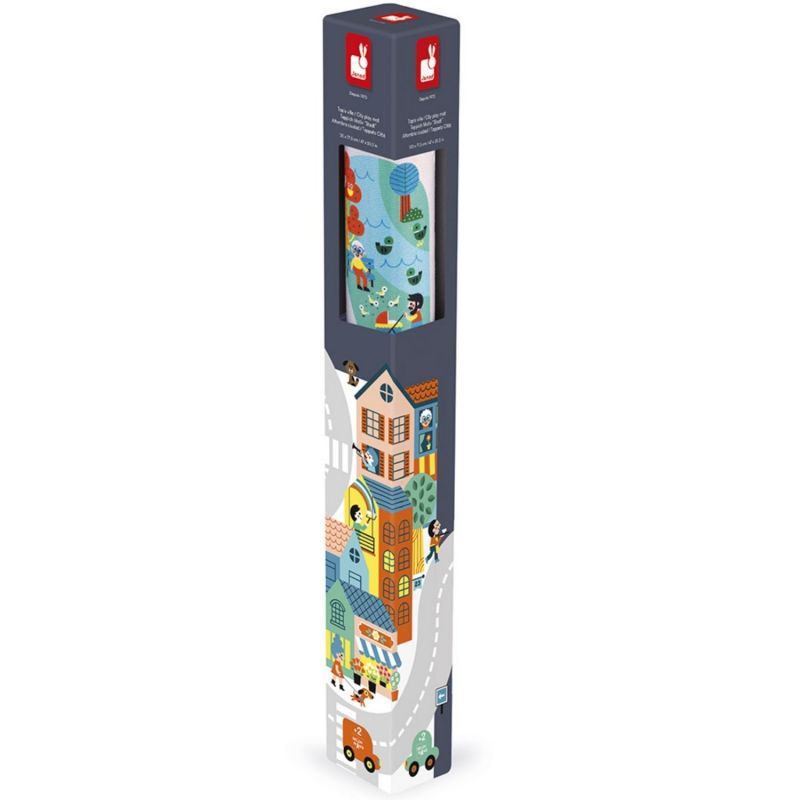Tapis de jeu Cross Roads Tapis Ville (120 x 78 cm) Janod Packaging 8