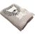 Variation Beige, blanc, noir du produit Couverture en tricot et coton bio Lion (80 x 100 cm) de la marque Kaiser