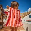 Poncho de bain enfant Elma Rose Orange BEBEL Ambiance 3