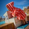 Poncho de bain enfant Elma Rose Orange BEBEL Ambiance 4