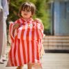 Poncho de bain enfant Elma Rose Orange BEBEL Ambiance 7