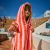 Variation Rose, orange du produit Poncho de bain enfant Elma Rose Orange de la marque BEBEL