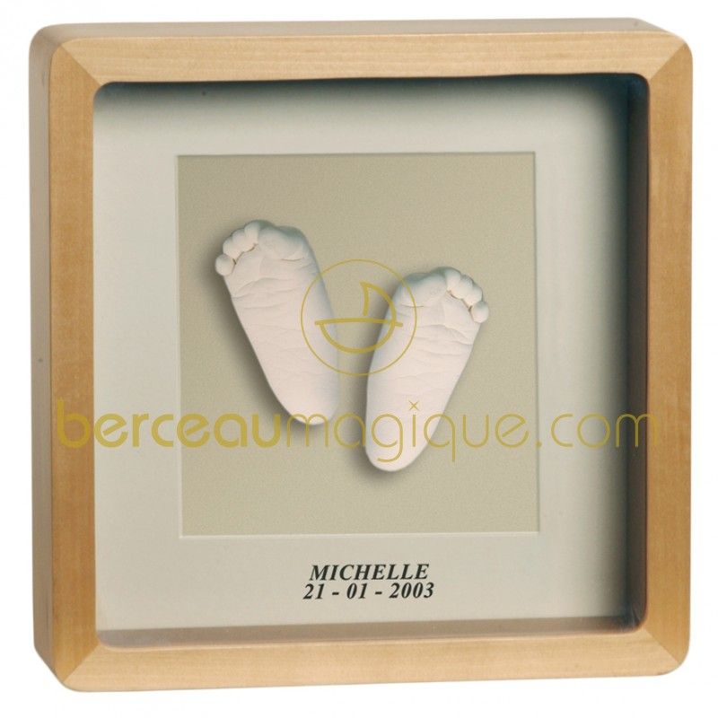 Cadre empreinte moulage deluxe naturel Baby Art