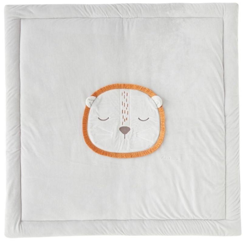 Tapis de jeu en veloudoux Babou & Kendi (100 x 100 cm) Noukie's