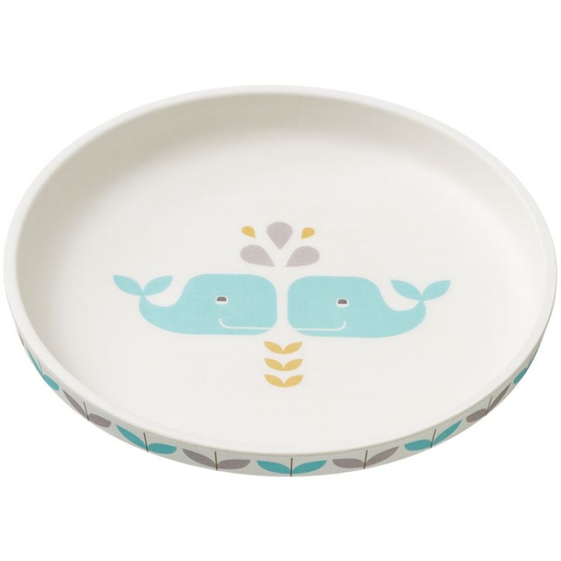 Assiette en bambou Baleine Fresk