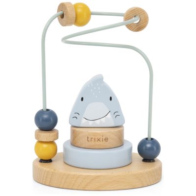 Boulier en bois avec tour à empiler Mr. Shark Trixie