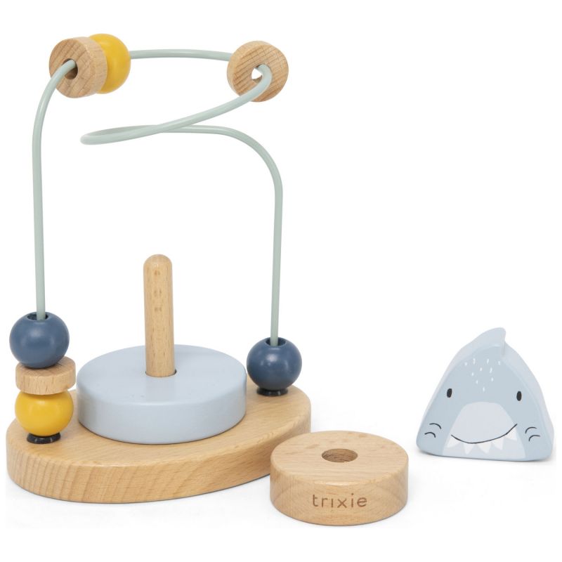 Boulier en bois avec tour à empiler Mr. Shark Trixie Produit 2