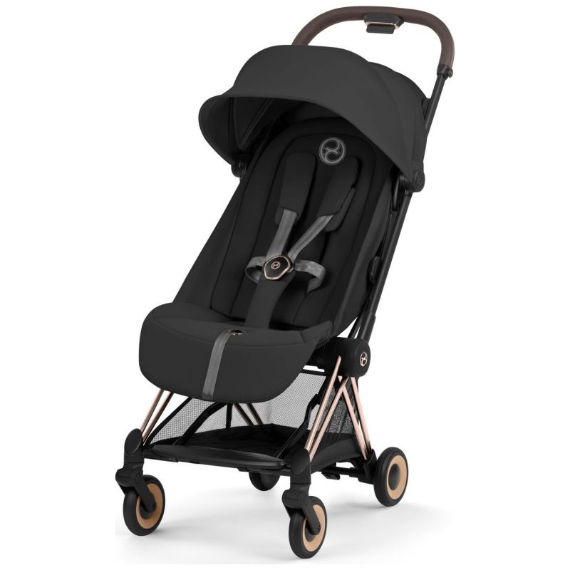 COŸA Confort 2026 Poussette ultra-compacte et Châssis Rose Gold Sepia Black Cybex Produit 1
