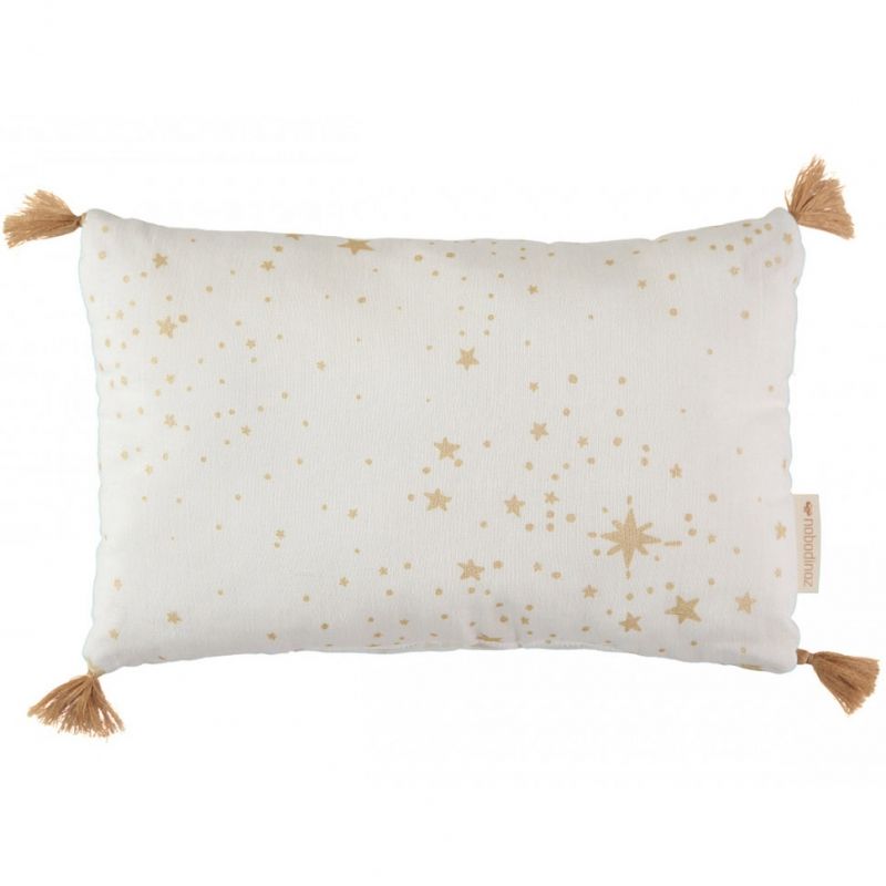 Coussin rectangulaire Sublim Gold stella blanc (20 x 35 cm) Nobodinoz