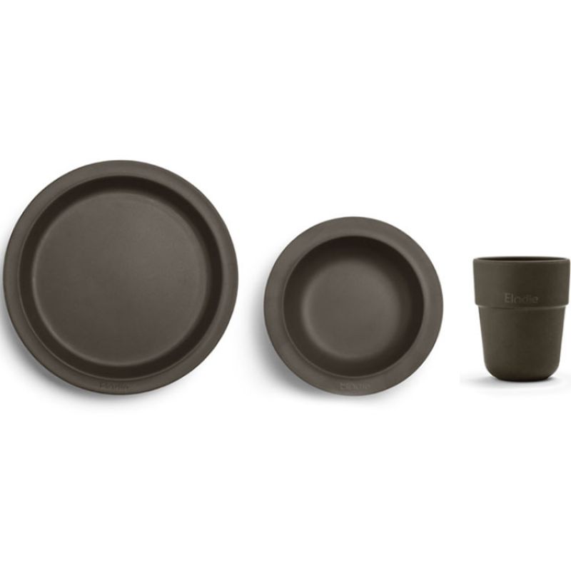 Coffret repas Chocolate en bambou (3 pièces) Elodie Details