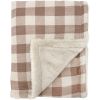 Couverture polaire Vichy Caramel (110 x 80 cm) - Babyshower