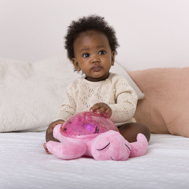 Veilleuse peluche Tranquil Turtle Rose Cloud B Ambiance 5