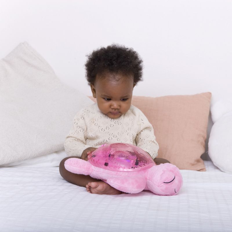 Veilleuse peluche Tranquil Turtle Rose Cloud B Ambiance 6