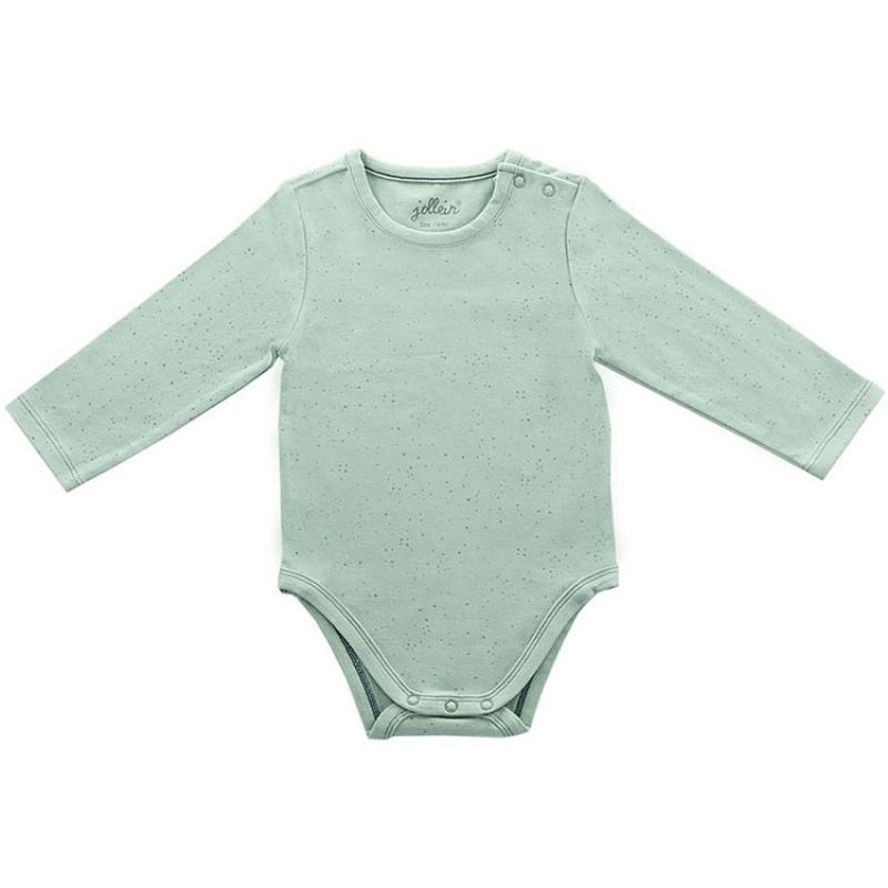 Body manches longues Mini Dots vert (6-12 mois : 74 à 80 cm) Jollein