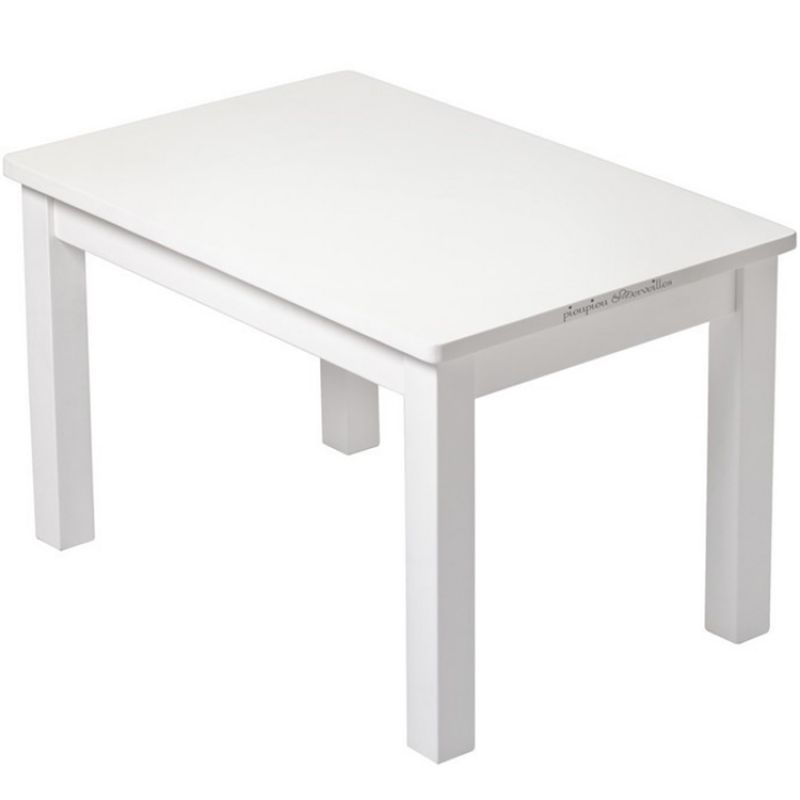 Table d'enfant en bois massif blanc Pioupiou et Merveilles