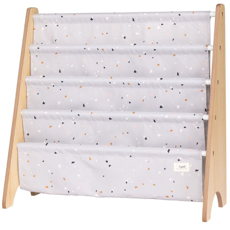 Bibliothèque en tissu recyclé Terrazzo gris clair - Reconditionné 3 sprouts Produit 1